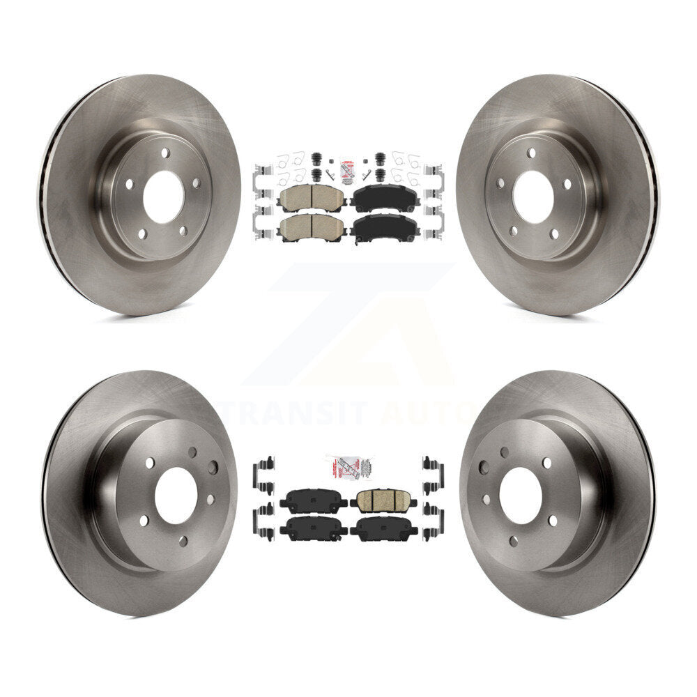Front Rear Ceramic Pads And Disc Brake Rotors Kit For 2016-2017 INFINITI QX50 K8A-103361