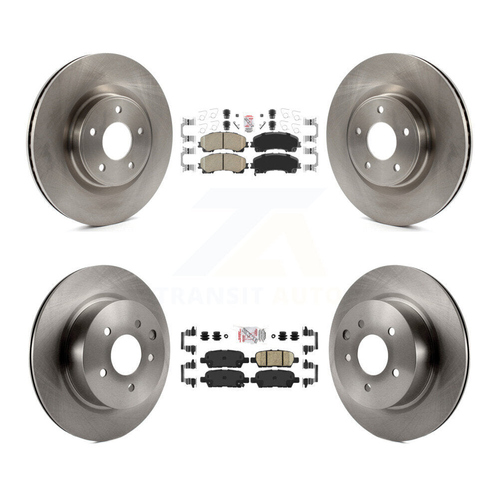 Front Rear Ceramic Pads And Disc Brake Rotors Kit For 2016-2017 INFINITI QX50 K8A-103362