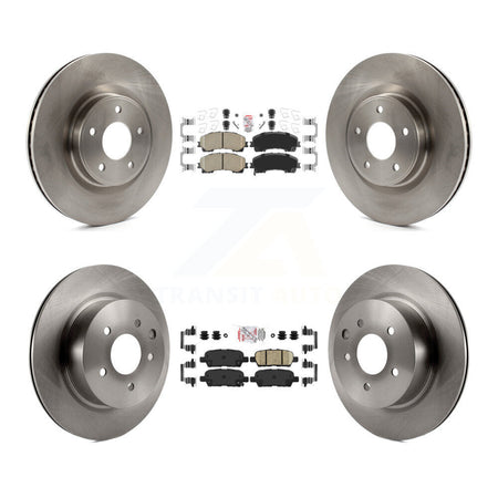 Front Rear Ceramic Pads And Disc Brake Rotors Kit For 2016-2017 INFINITI QX50 K8A-103362