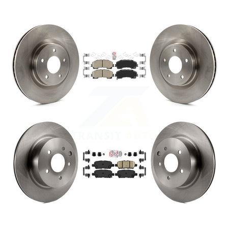 Front Rear Ceramic Pads And Disc Brake Rotors Kit For 2016-2017 INFINITI QX50 K8A-103364