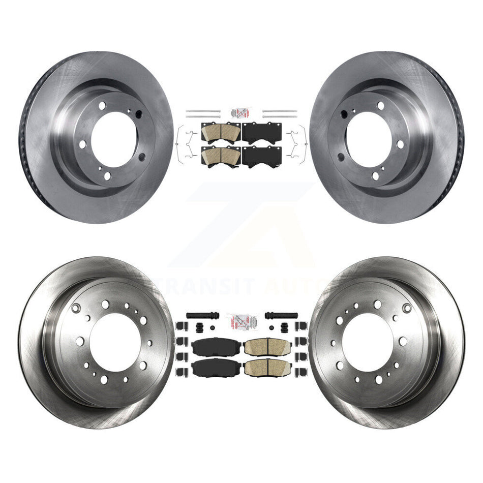Front Rear Ceramic Pad Brake Rotor Kit For Toyota Tundra Sequoia Lexus LX570 Land Cruiser K8A-103366