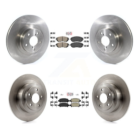 Front Ceramic Rear Semi-Metallic Pad & Brake Rotor Kit For 05-06 Subaru Baja Turbocharged K8A-103377