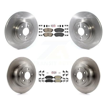 Front Ceramic Rear Semi-Metallic Pad & Brake Rotor Kit For 05-06 Subaru Baja Turbocharged K8A-103378