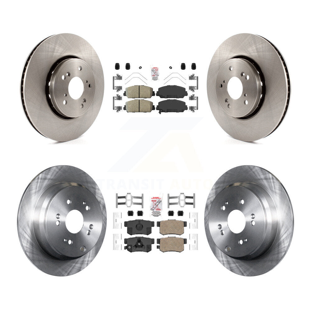 Front Rear Ceramic Pads And Disc Brake Rotors Kit For 2013-2018 Acura RDX K8A-103380