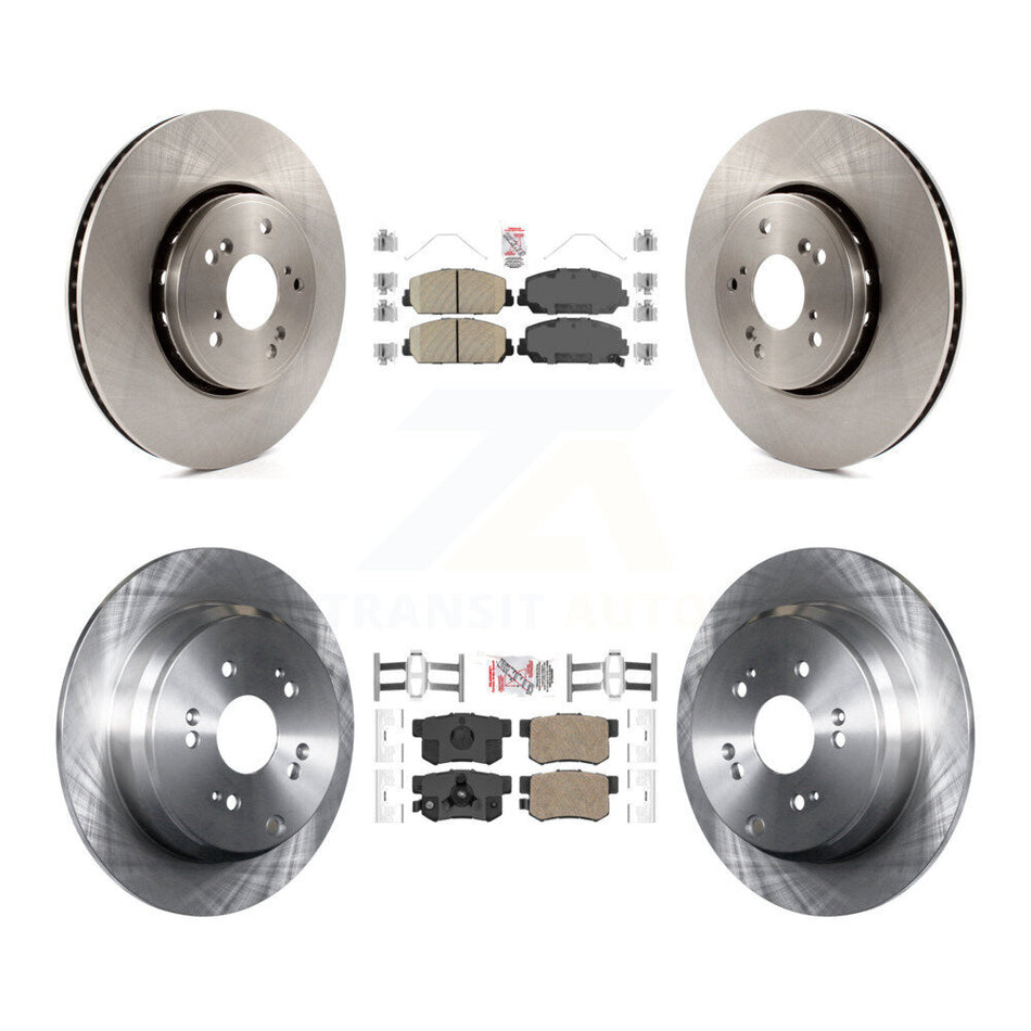 Front Rear Ceramic Pads And Disc Brake Rotors Kit For 2013-2018 Acura RDX K8A-103381