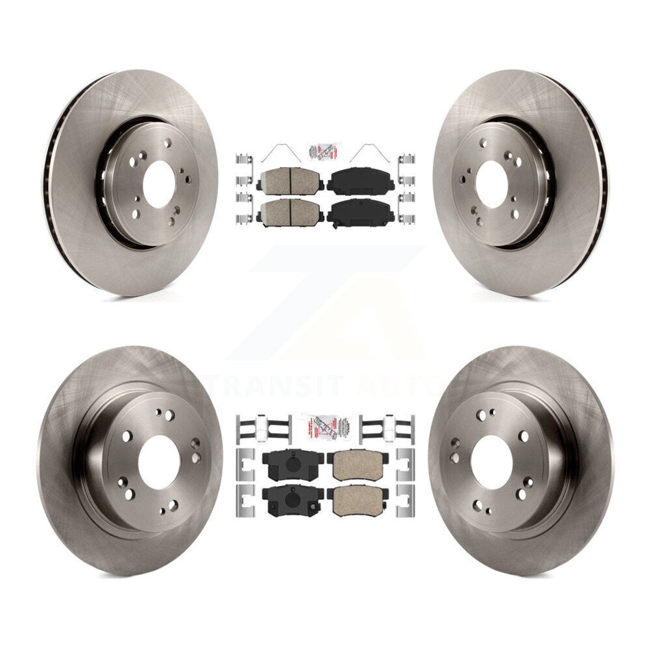 Front Rear Ceramic Pads And Disc Brake Rotors Kit For 2016 Acura ILX K8A-103383