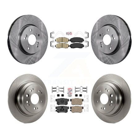 Front Rear Ceramic Pads And Disc Brake Rotors Kit For Honda Accord Crosstour K8A-103385