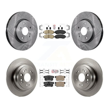 Front Rear Ceramic Pads And Disc Brake Rotors Kit For Honda Accord Crosstour K8A-103386