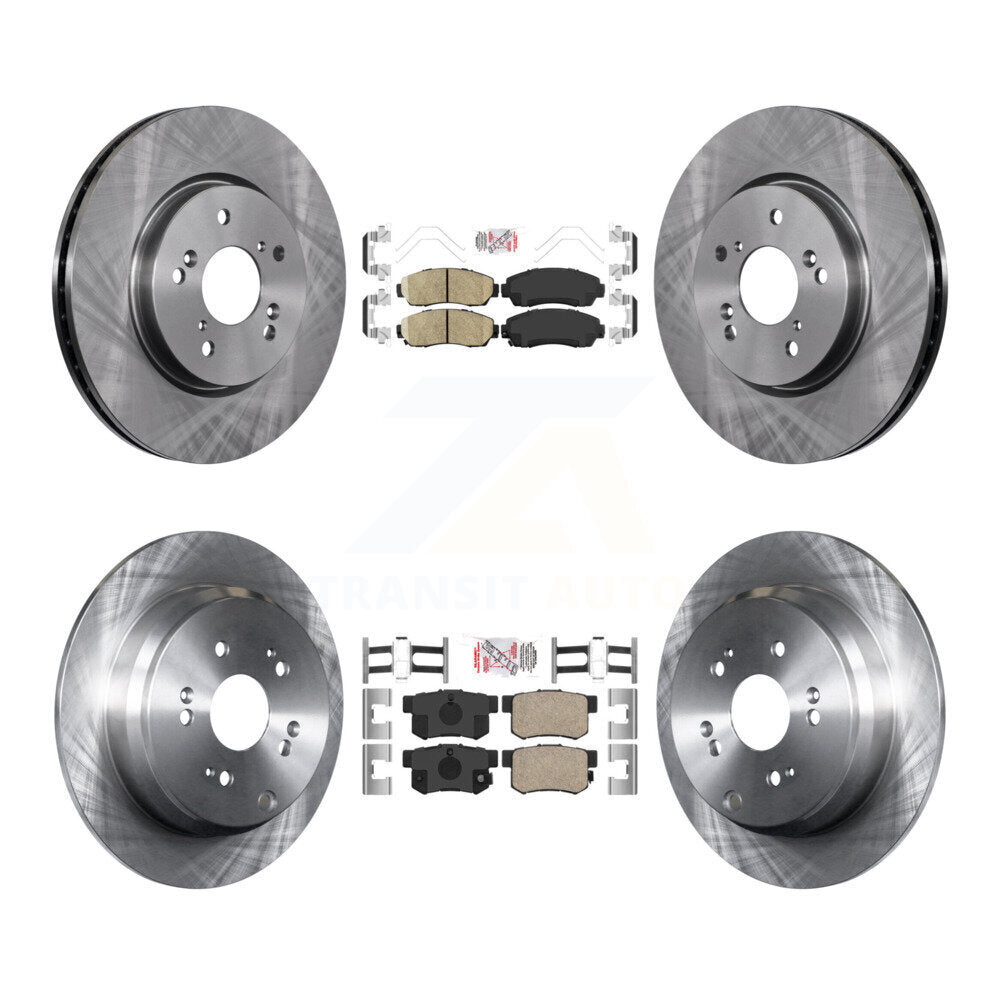 Front Rear Ceramic Pads And Disc Brake Rotors Kit For Acura RDX K8A-103388