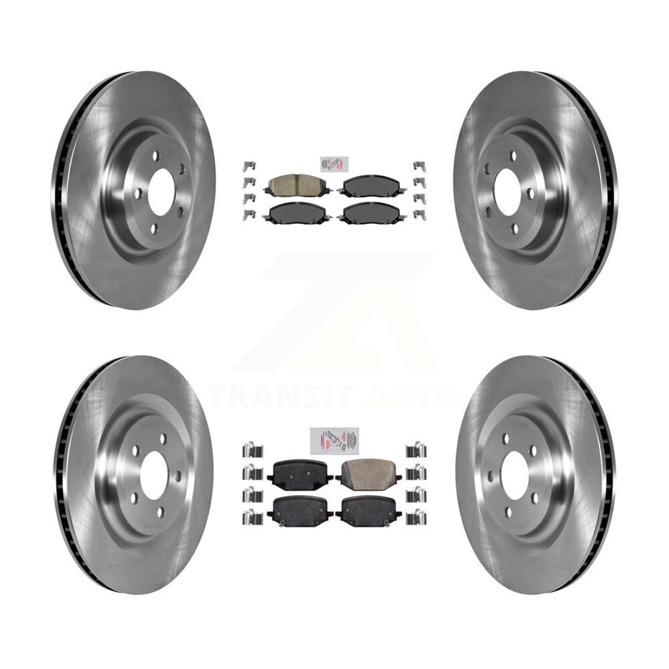 Front Rear Ceramic Pad & Disc Brake Rotor Kit For Lincoln Aviator Ford Police Interceptor K8A-103391