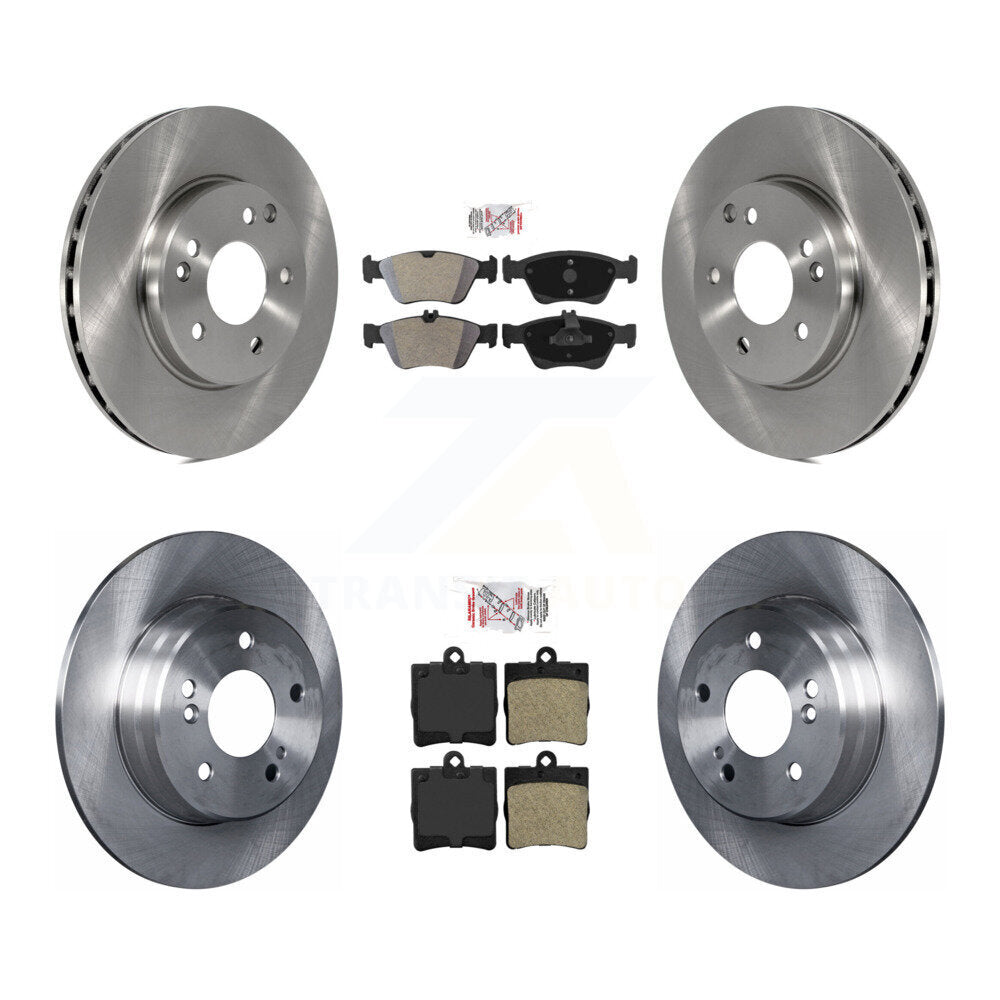 Front Rear Semi-Metallic Pads And Disc Brake Rotors Kit For Mercedes-Benz SLK230 C230 K8A-103393
