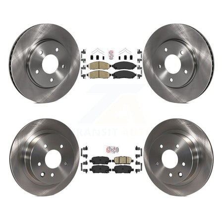 Front Rear Ceramic Pads And Disc Brake Rotors Kit For Nissan LEAF K8A-103394