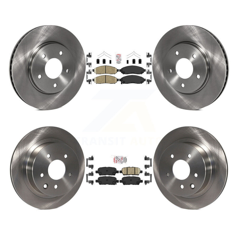 Front Rear Ceramic Pads And Disc Brake Rotors Kit For Nissan LEAF K8A-103394