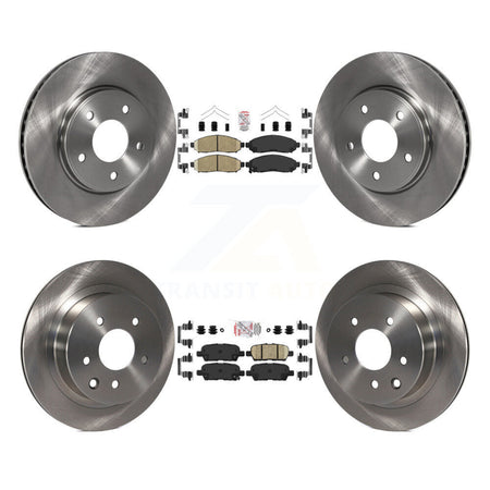 Front Rear Ceramic Pads And Disc Brake Rotors Kit For Nissan LEAF K8A-103395