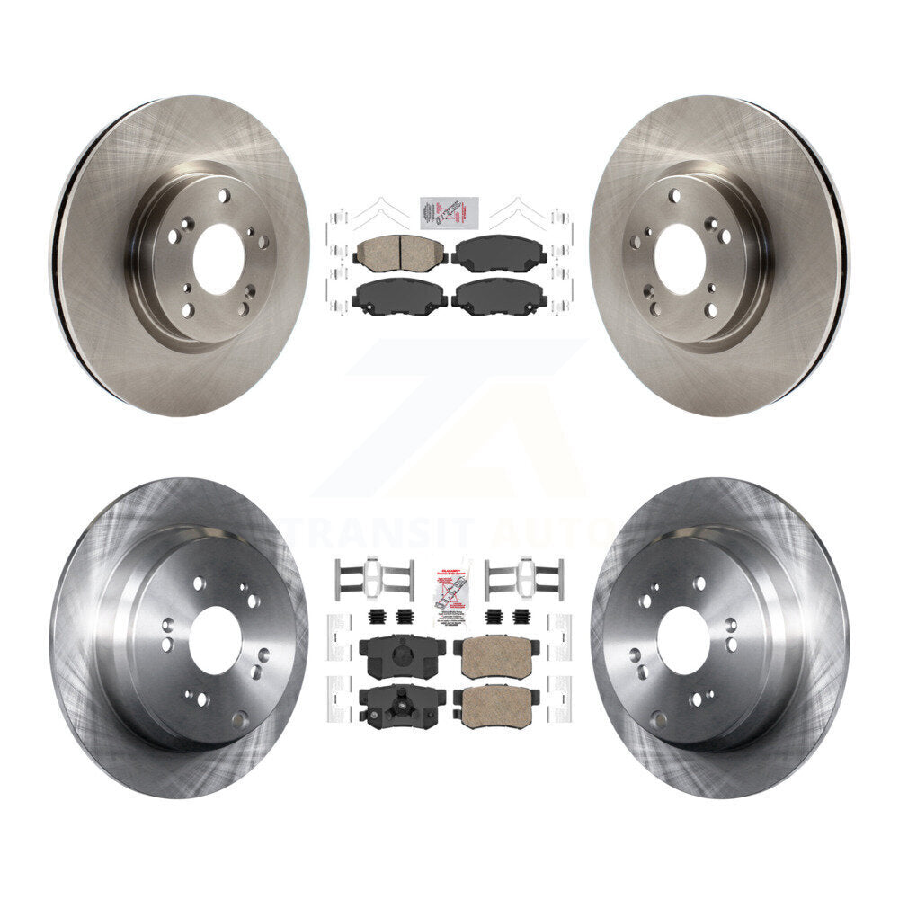 Front Rear Ceramic Pads And Disc Brake Rotors Kit For 2005-2006 Honda CR-V K8A-103407