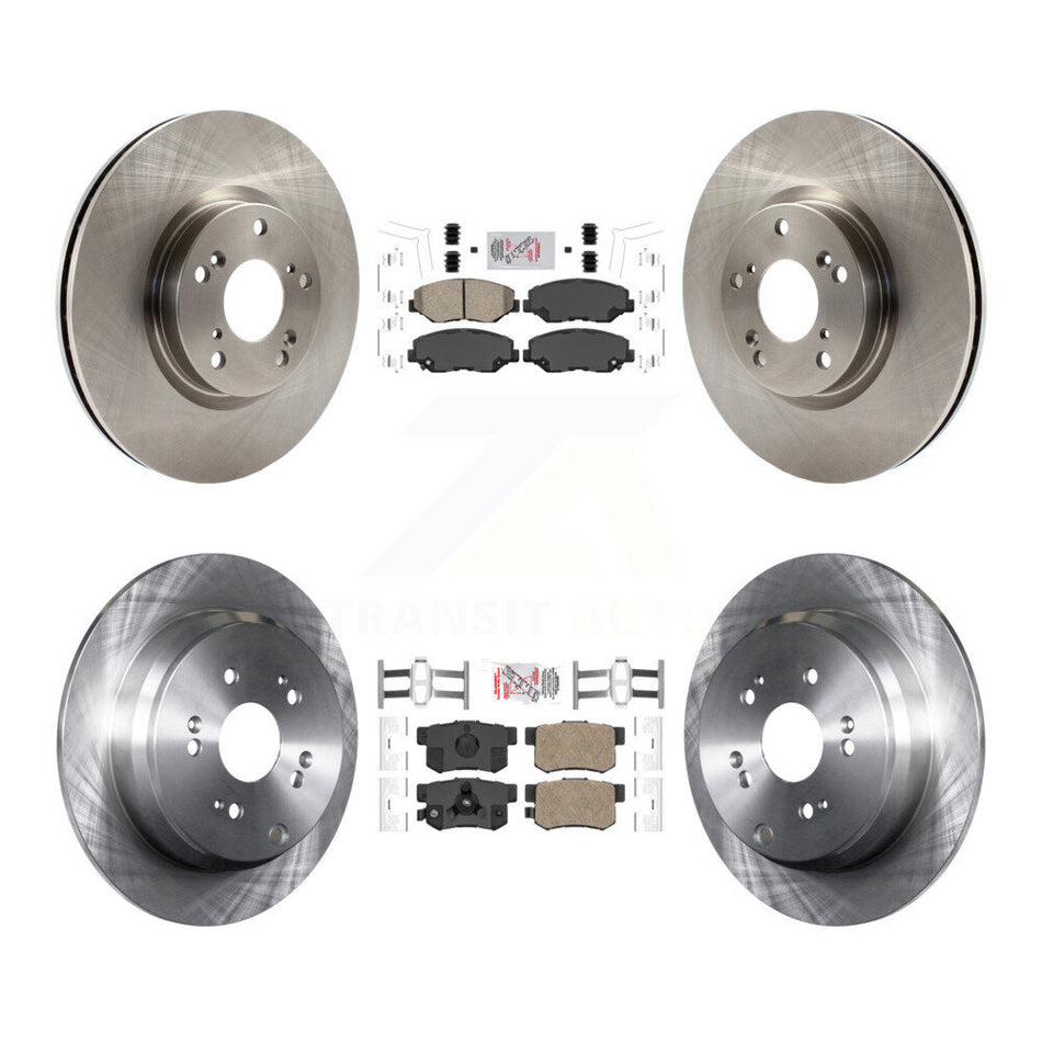 Front Rear Ceramic Pads And Disc Brake Rotors Kit For 2005-2006 Honda CR-V K8A-103408