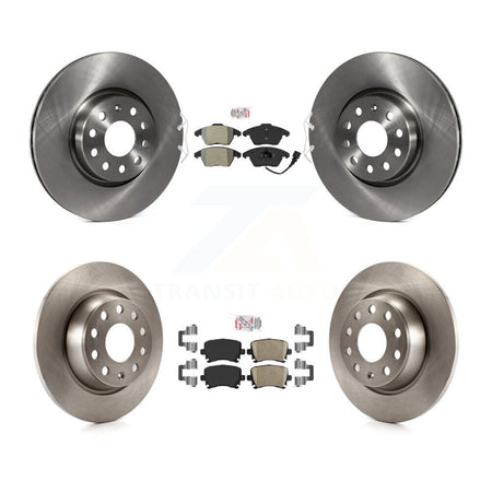 Front Semi-Metallic Rear Ceramic Pad Brake Rotor Kit For Volkswagen CC GTI Passat Audi A3 K8A-103422