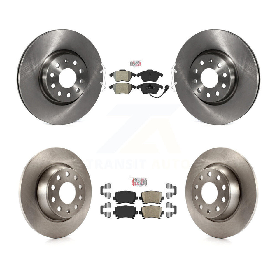 Front Semi-Metallic Rear Ceramic Pad Brake Rotor Kit For Volkswagen CC GTI Passat Audi A3 K8A-103422