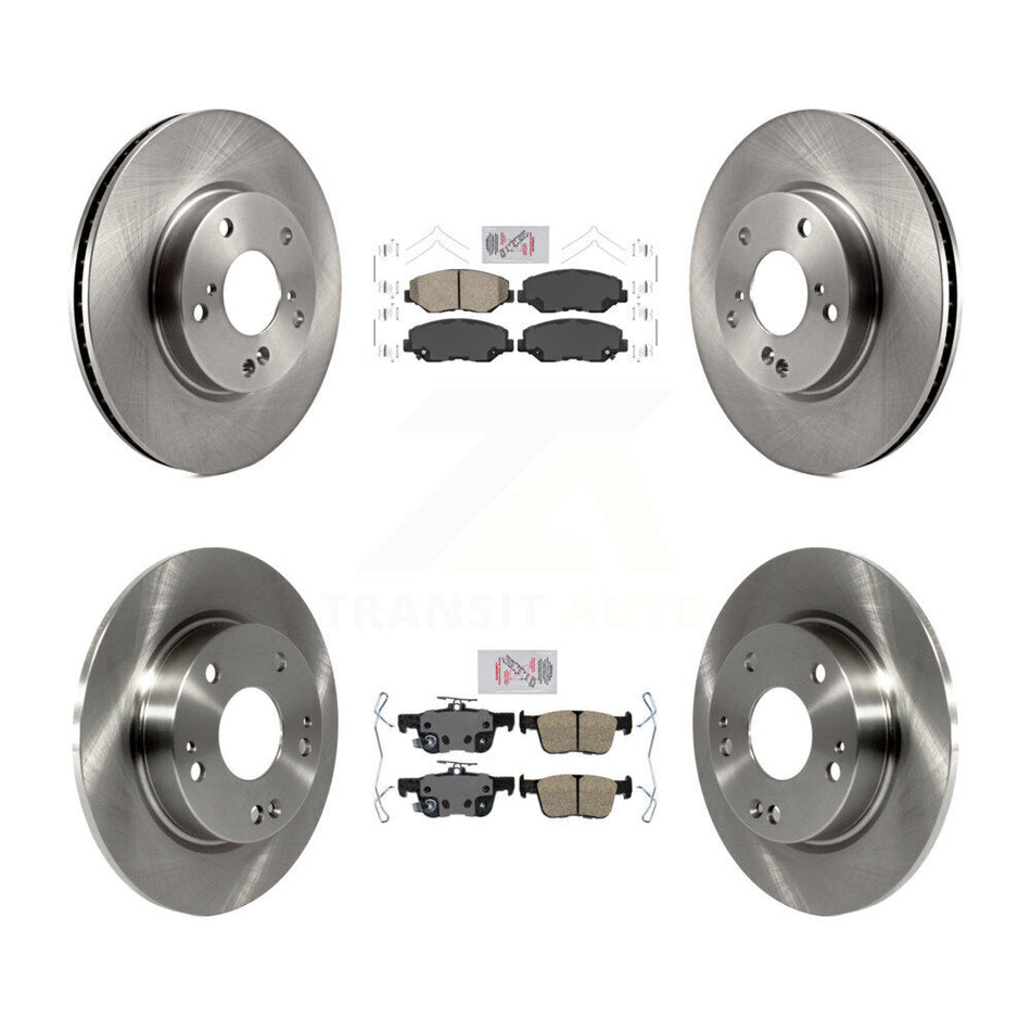 Front Rear Ceramic Pads And Disc Brake Rotors Kit For Honda Civic K8A-103432