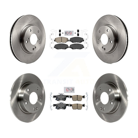 Front Rear Ceramic Pads And Disc Brake Rotors Kit For Honda Civic K8A-103434