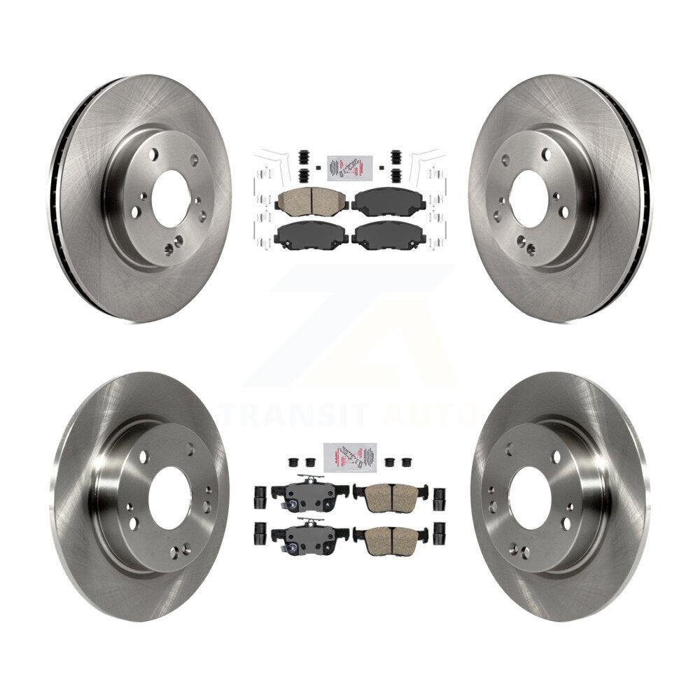 Front Rear Ceramic Pads And Disc Brake Rotors Kit For Honda Civic K8A-103435