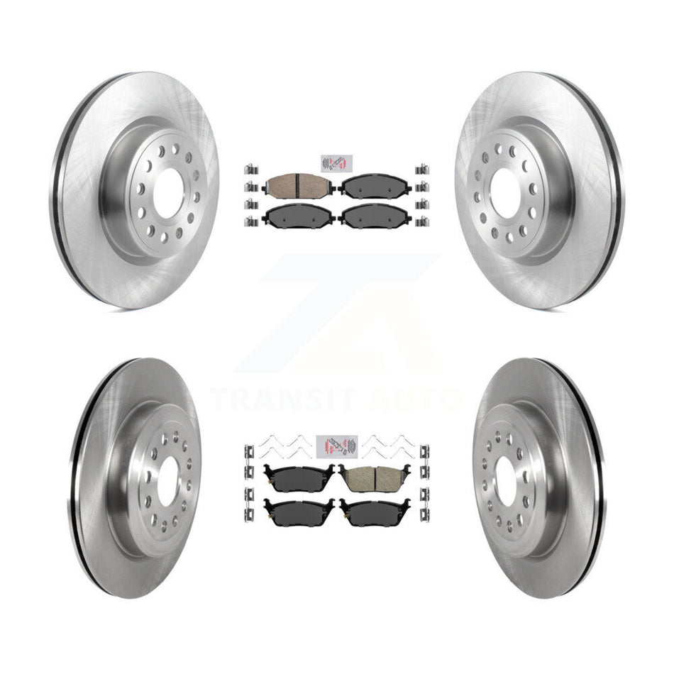 Front Rear Ceramic Pads And Disc Brake Rotors Kit For Ram 1500 K8A-103436
