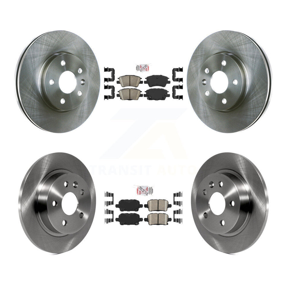 Front Rear Ceramic Pad Brake Rotor Kit For Chevrolet Cruze With 268mm Diameter K8A-103444