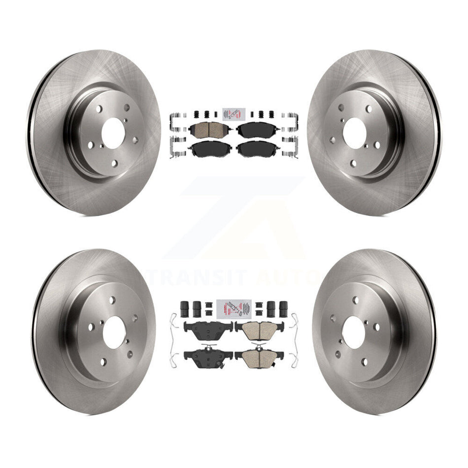 Front Rear Ceramic Pads And Disc Brake Rotors Kit For Subaru Outback WRX Legacy K8A-103462
