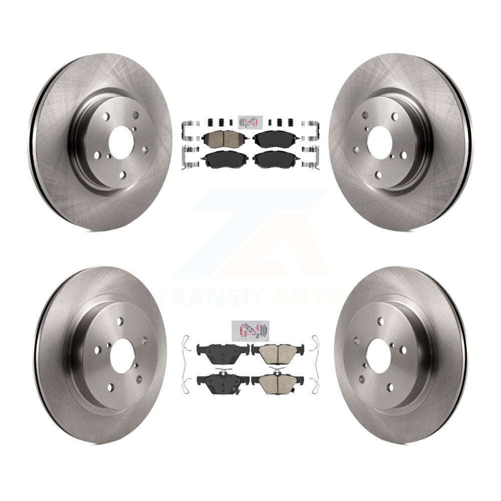 Front Rear Ceramic Pads And Disc Brake Rotors Kit For Subaru Outback WRX Legacy K8A-103463