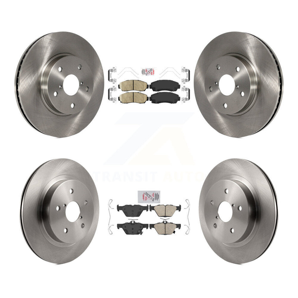 Front Rear Ceramic Pads And Disc Brake Rotors Kit For 2016-2019 Subaru Legacy 2.5L K8A-103467