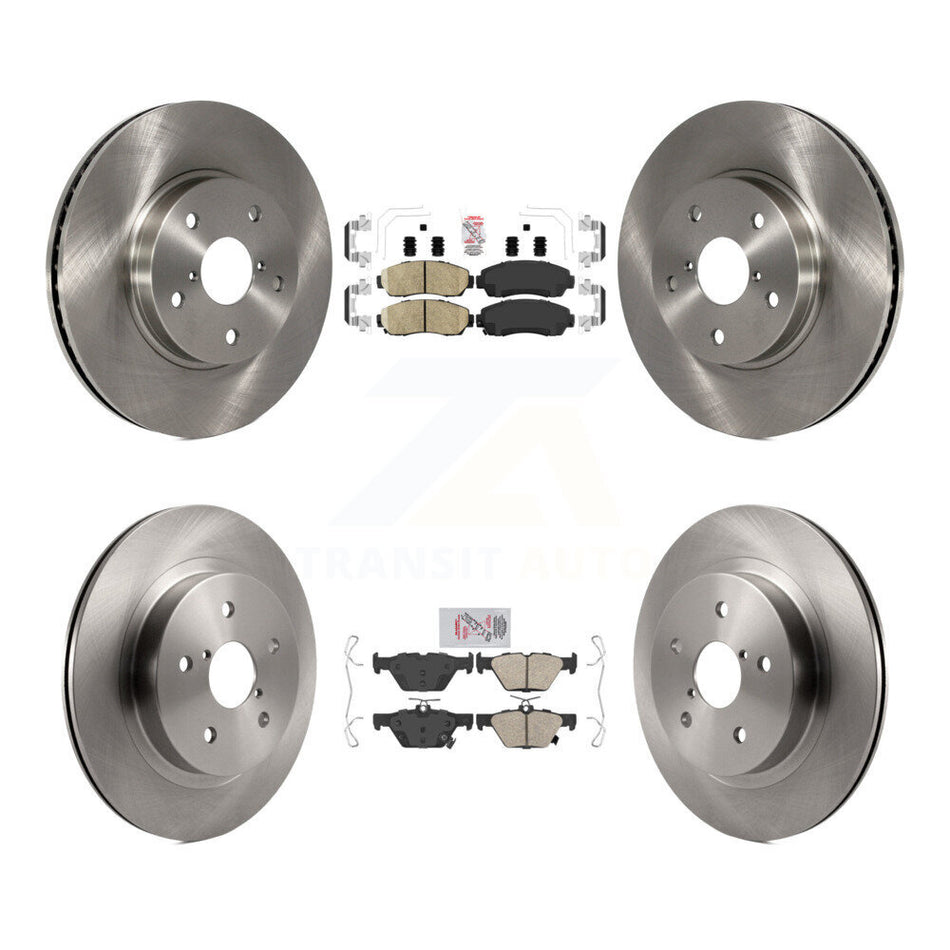 Front Rear Ceramic Pads And Disc Brake Rotors Kit For 2016-2019 Subaru Legacy 2.5L K8A-103469