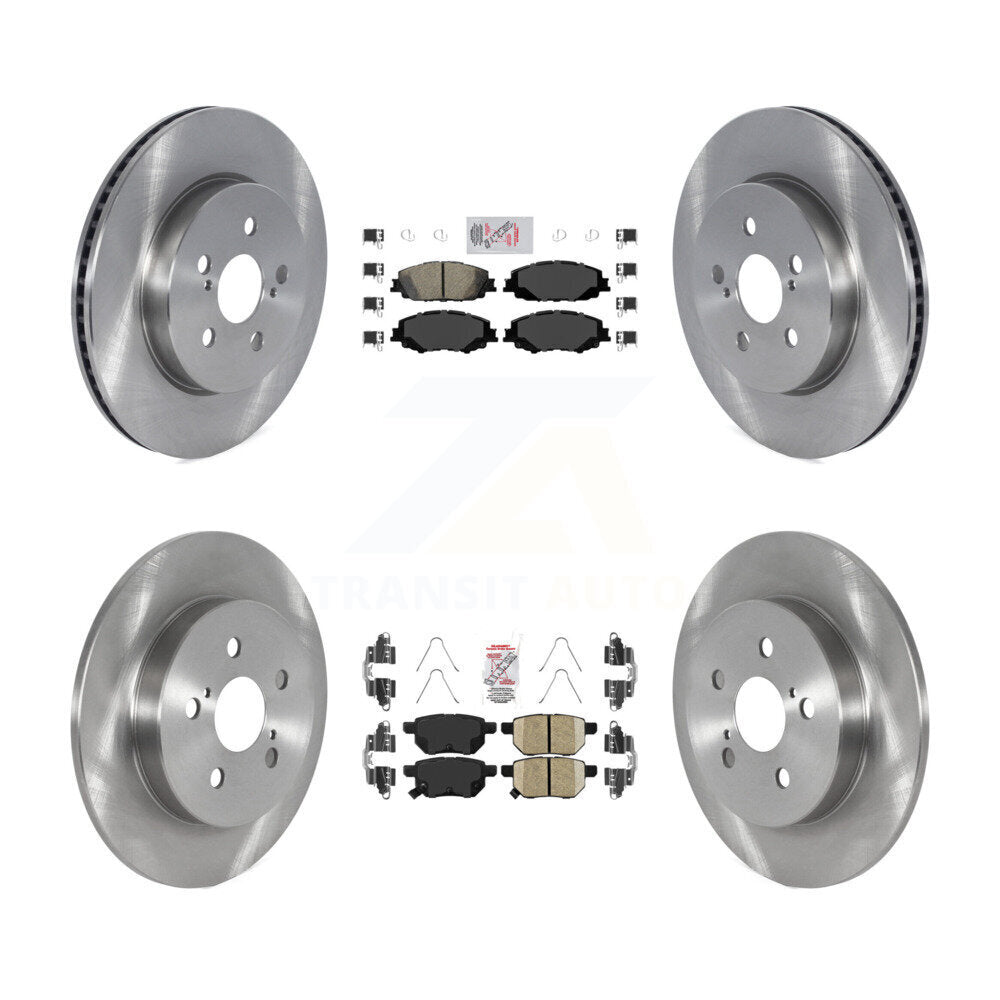 Front Rear Ceramic Pad Brake Rotors Kit For Toyota Corolla 2.0L With Manual Parking K8A-103472