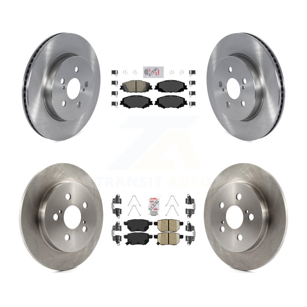 Front Rear Ceramic Pad And Disc Brake Rotors Kit For 2020-2022 Toyota Corolla Prius Prime K8A-103479