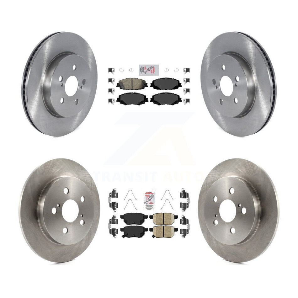 Front Rear Ceramic Pad And Disc Brake Rotors Kit For 2020-2022 Toyota Corolla Prius Prime K8A-103479