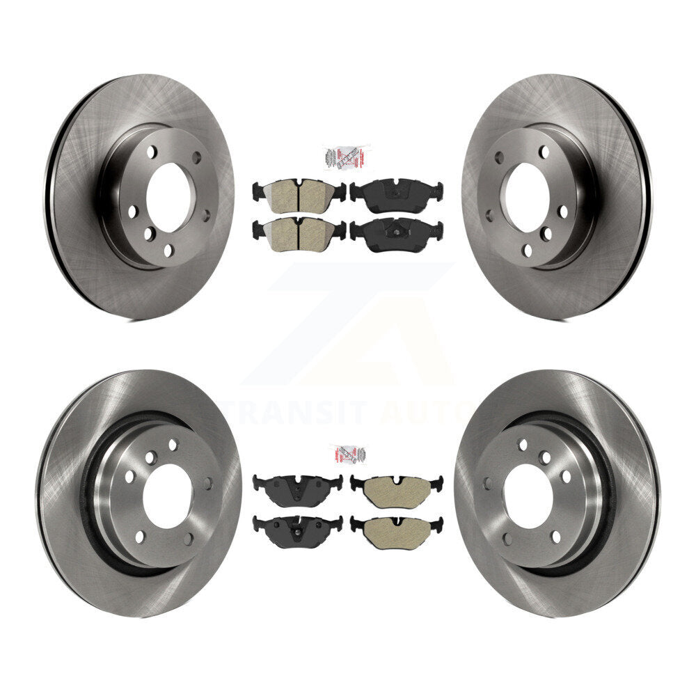 Front Rear Semi-Metallic Pads And Disc Brake Rotors Kit For BMW 328i 328is K8A-103480