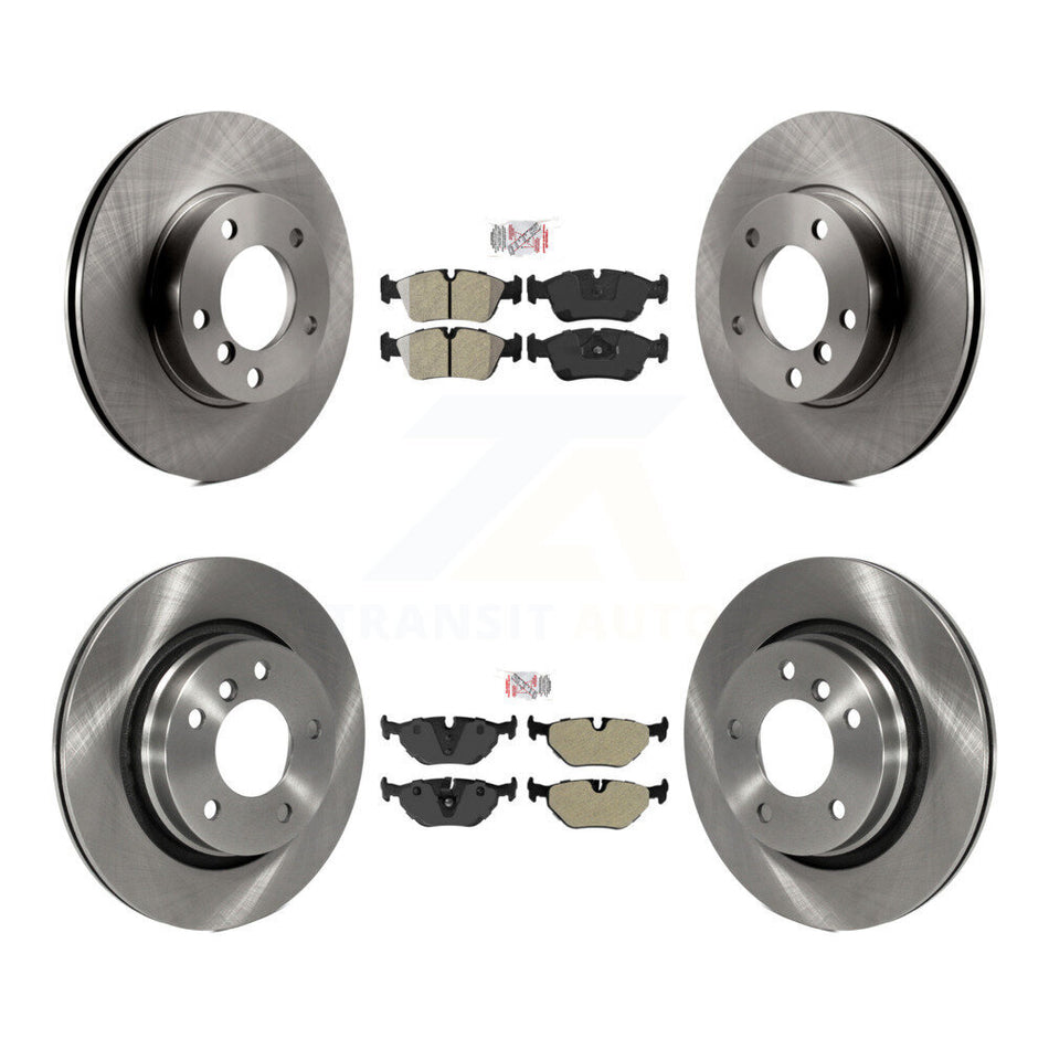 Front Rear Semi-Metallic Pads And Disc Brake Rotors Kit For BMW 328i 328is K8A-103480