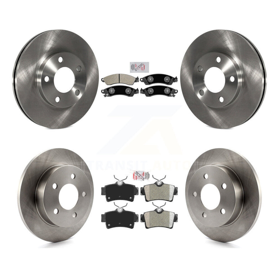 Front Rear Semi-Metallic Pads And Disc Brake Rotors Kit For Ford Mustang Left or Right K8A-103486