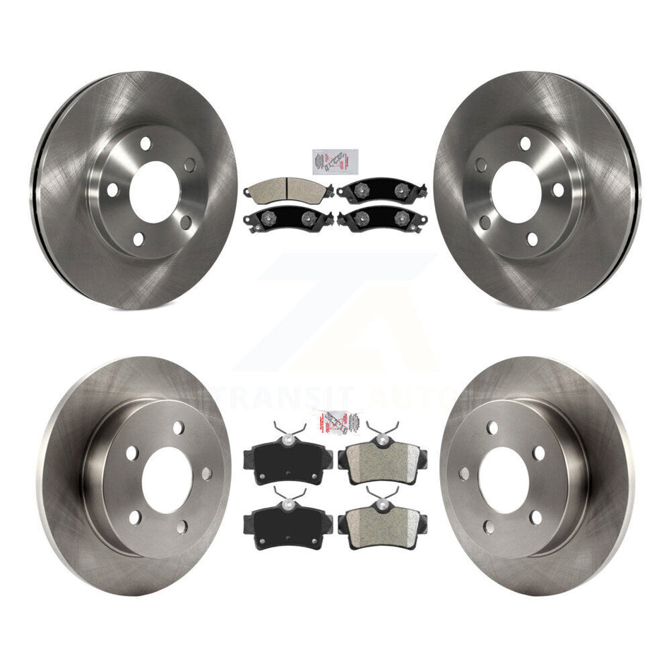Front Rear Semi-Metallic Pads And Disc Brake Rotors Kit For Ford Mustang Left or Right K8A-103486