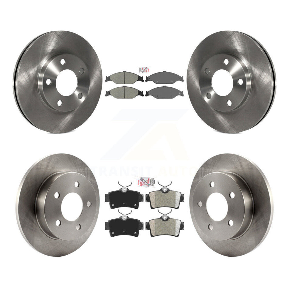 Front Rear Semi-Metallic Pads And Disc Brake Rotors Kit For Ford Mustang K8A-103487