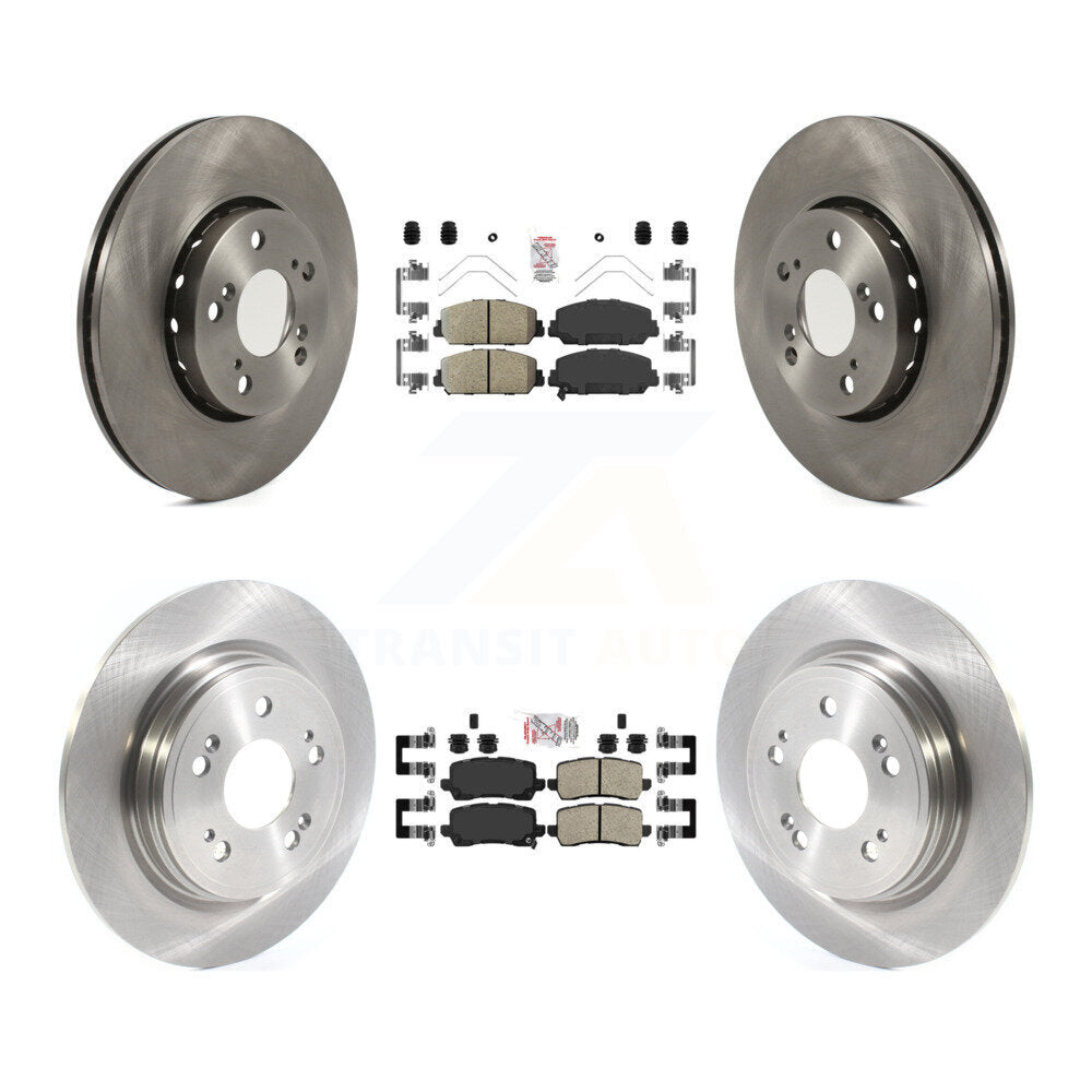 Front Rear Ceramic Pads And Disc Brake Rotors Kit For Acura RLX K8A-103496