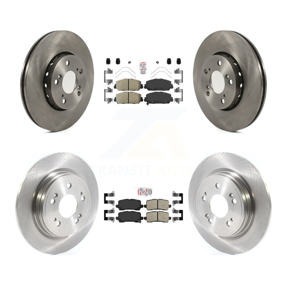 Front Rear Ceramic Pads And Disc Brake Rotors Kit For Acura RLX K8A-103497