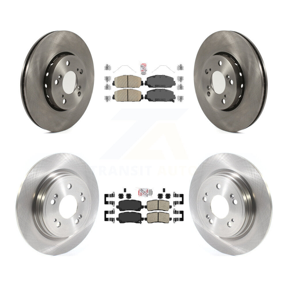 Front Rear Ceramic Pads And Disc Brake Rotors Kit For Acura RLX K8A-103498