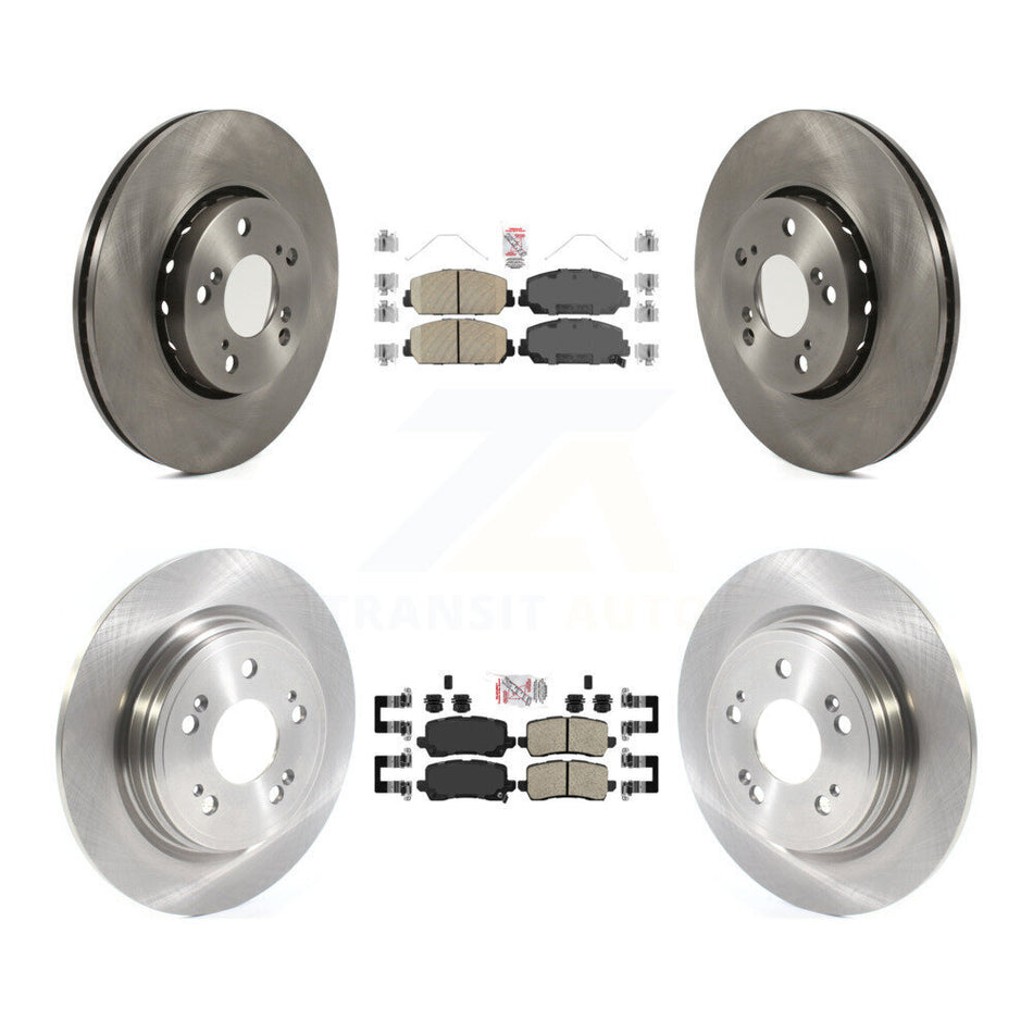 Front Rear Ceramic Pads And Disc Brake Rotors Kit For Acura RLX K8A-103498