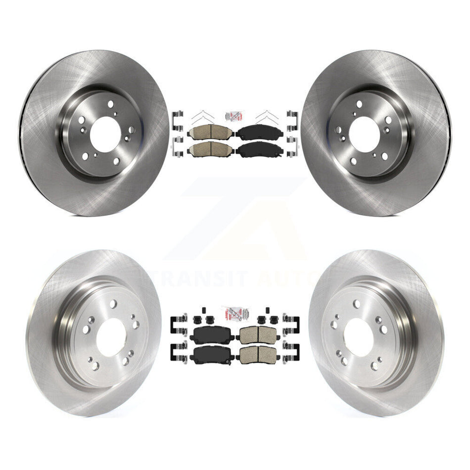 Front Rear Ceramic Pad & Disc Brake Rotor Kit For 2014-2020 Acura RLX Sport Hybrid SH-AWD K8A-103502