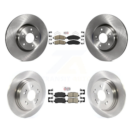 Front Rear Ceramic Pad & Disc Brake Rotor Kit For 2014-2020 Acura RLX Sport Hybrid SH-AWD K8A-103503