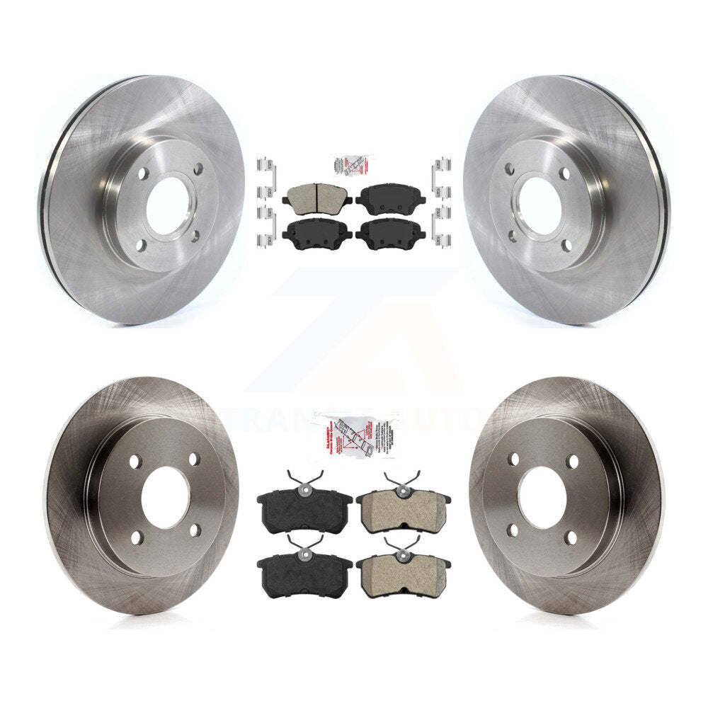 Front Rear Semi-Metallic Pads And Disc Brake Rotors Kit For 2014-2019 Ford Fiesta ST K8A-103512
