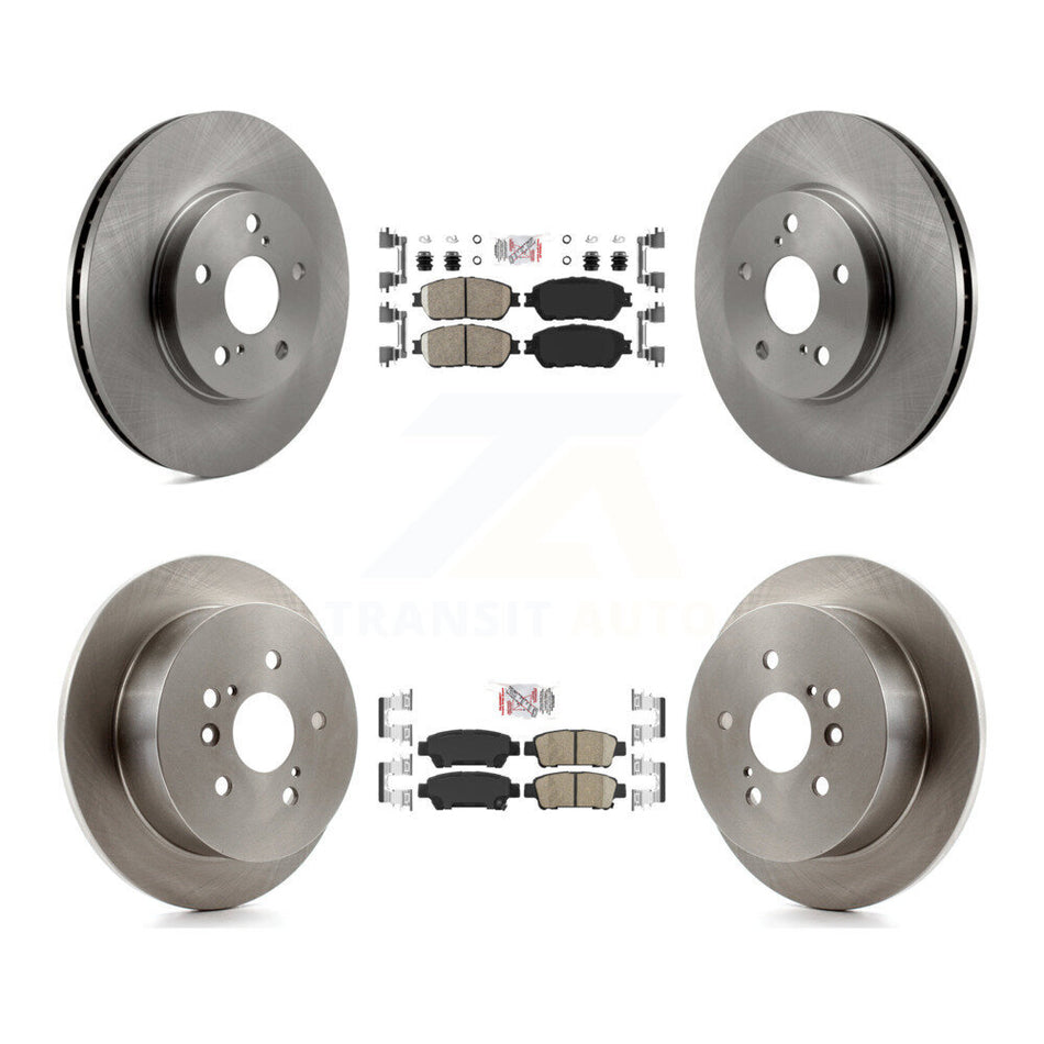 Front Rear Ceramic Pads And Disc Brake Rotors Kit For 2004-2010 Toyota Sienna K8A-103514