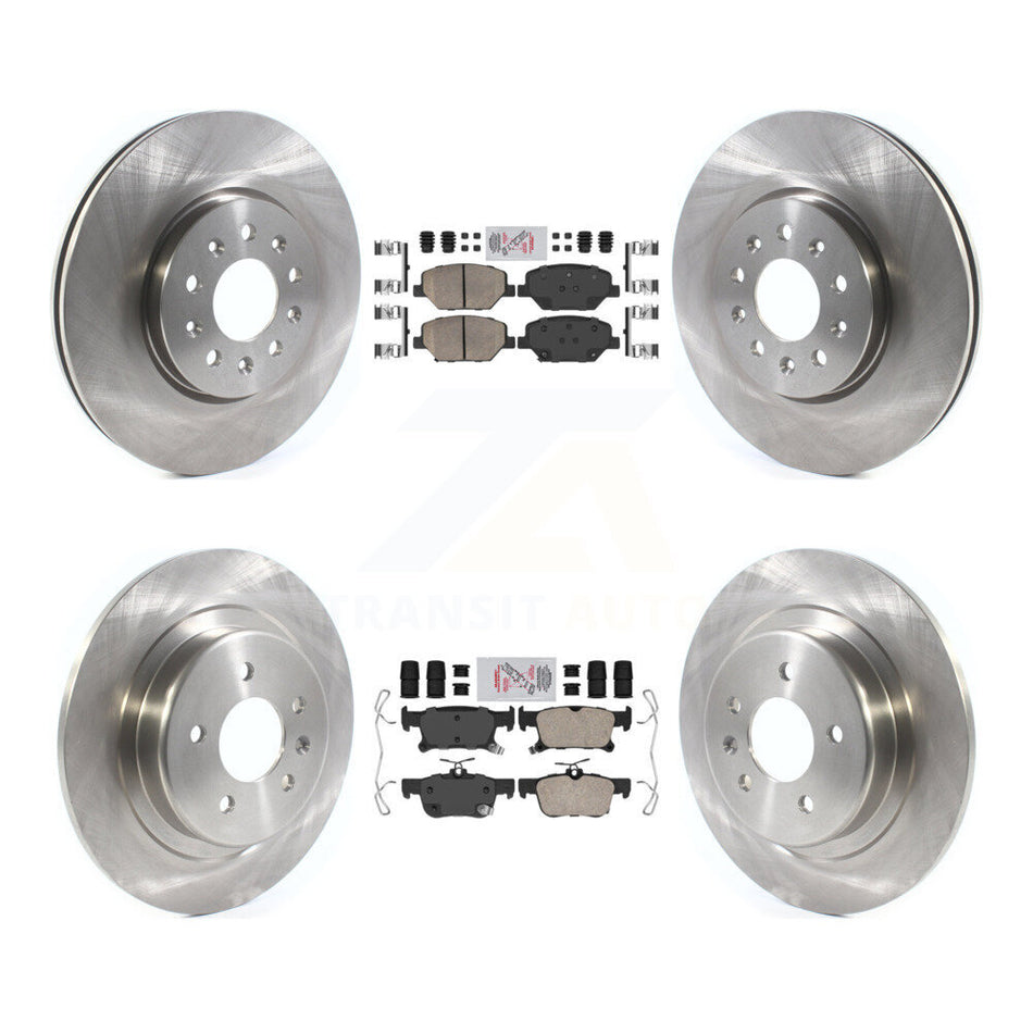Front Rear Ceramic Pad Brake Rotors Kit For Buick Envision With 315mm Diameter Rotor K8A-103537