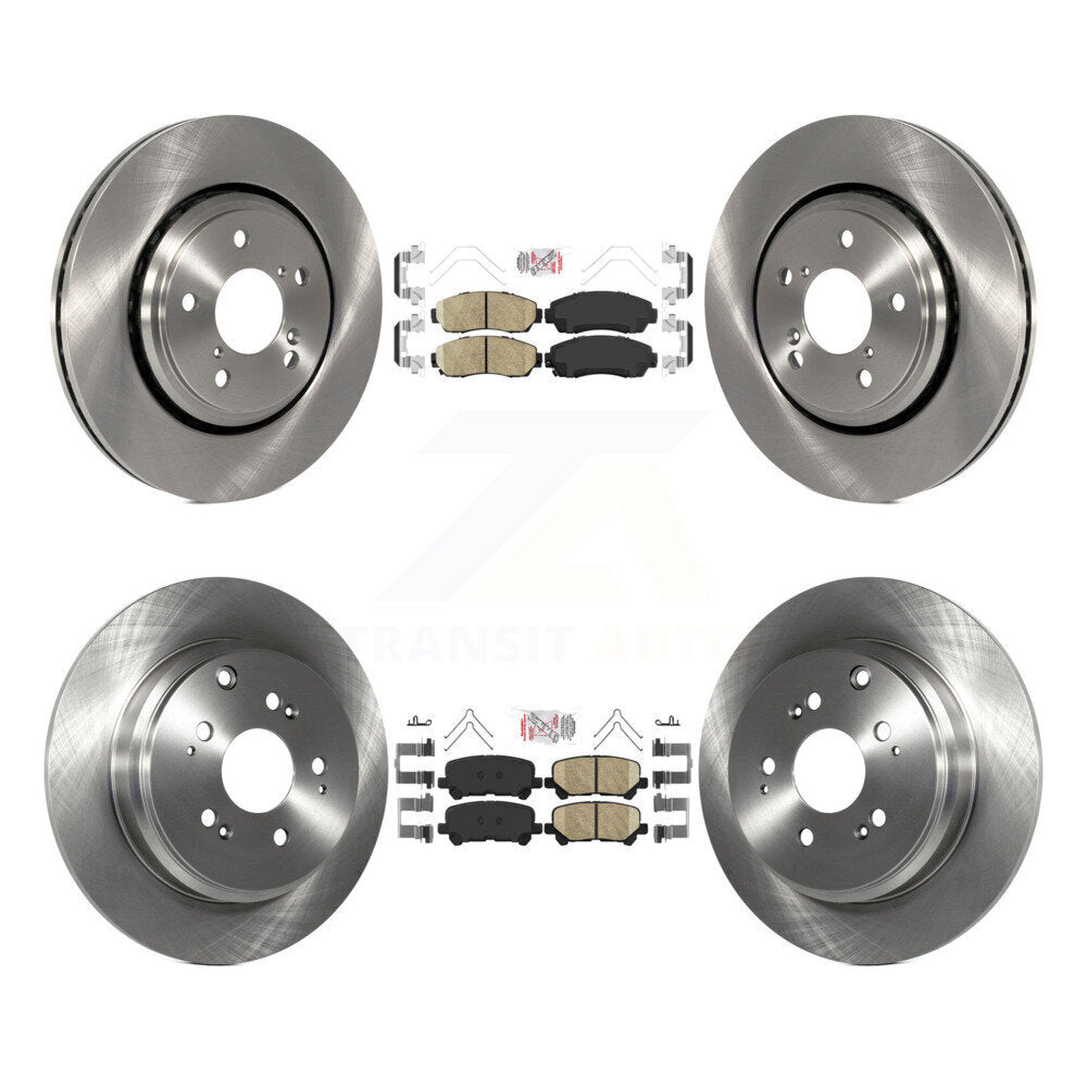 Front Rear Ceramic Pads And Disc Brake Rotors Kit For 2015-2017 Honda Odyssey K8A-103559