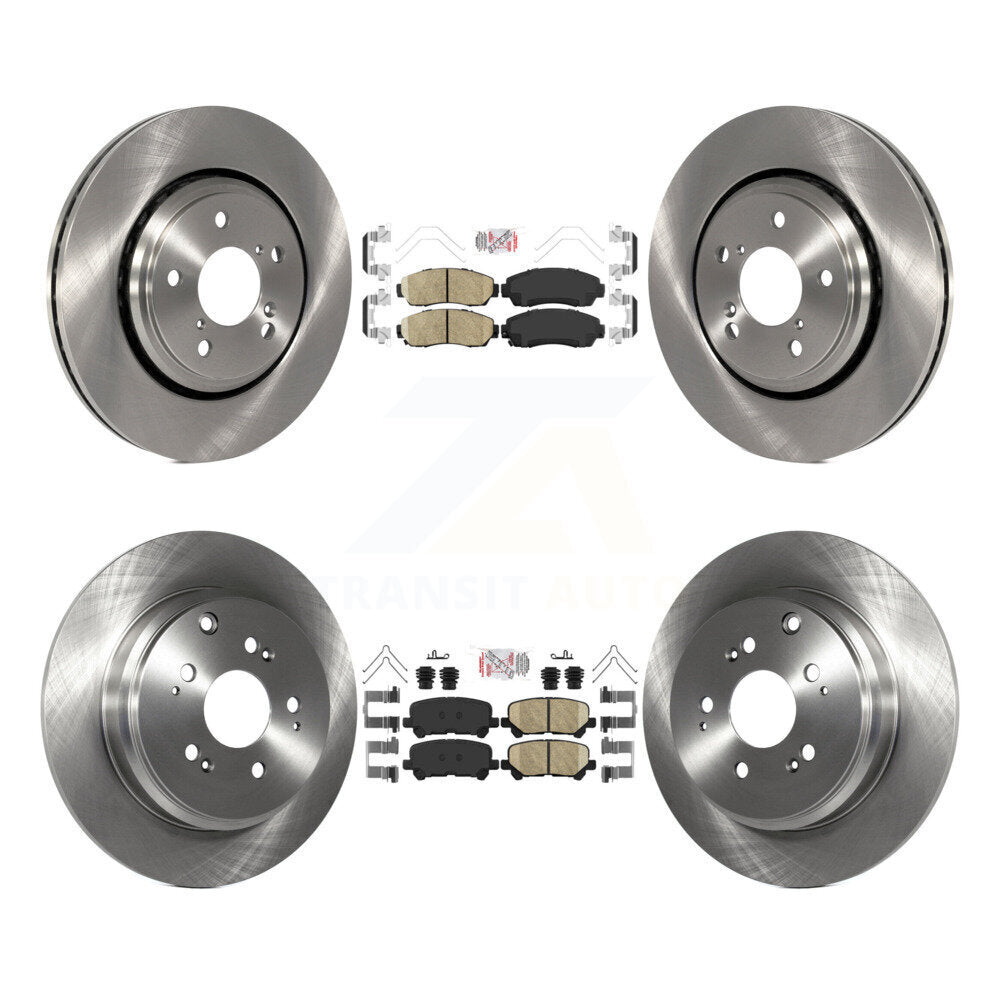 Front Rear Ceramic Pads And Disc Brake Rotors Kit For 2015-2017 Honda Odyssey K8A-103560